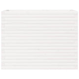 Garden Planter White 90x40x68.5 cm Solid Wood Pine