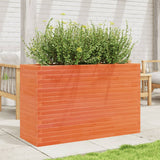 Garden Planter Wax Brown 110x40x68.5 cm Solid Wood Pine