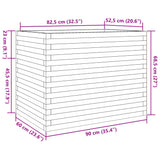 Garden Planter 90x60x68.5 cm Solid Wood Pine