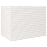 Garden Planter White 90x60x68.5 cm Solid Wood Pine