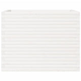 Garden Planter White 90x60x68.5 cm Solid Wood Pine