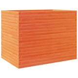 Garden Planter Wax Brown 90x60x68.5 cm Solid Wood Pine