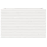 Garden Planter White 110x60x68.5 cm Solid Wood Pine