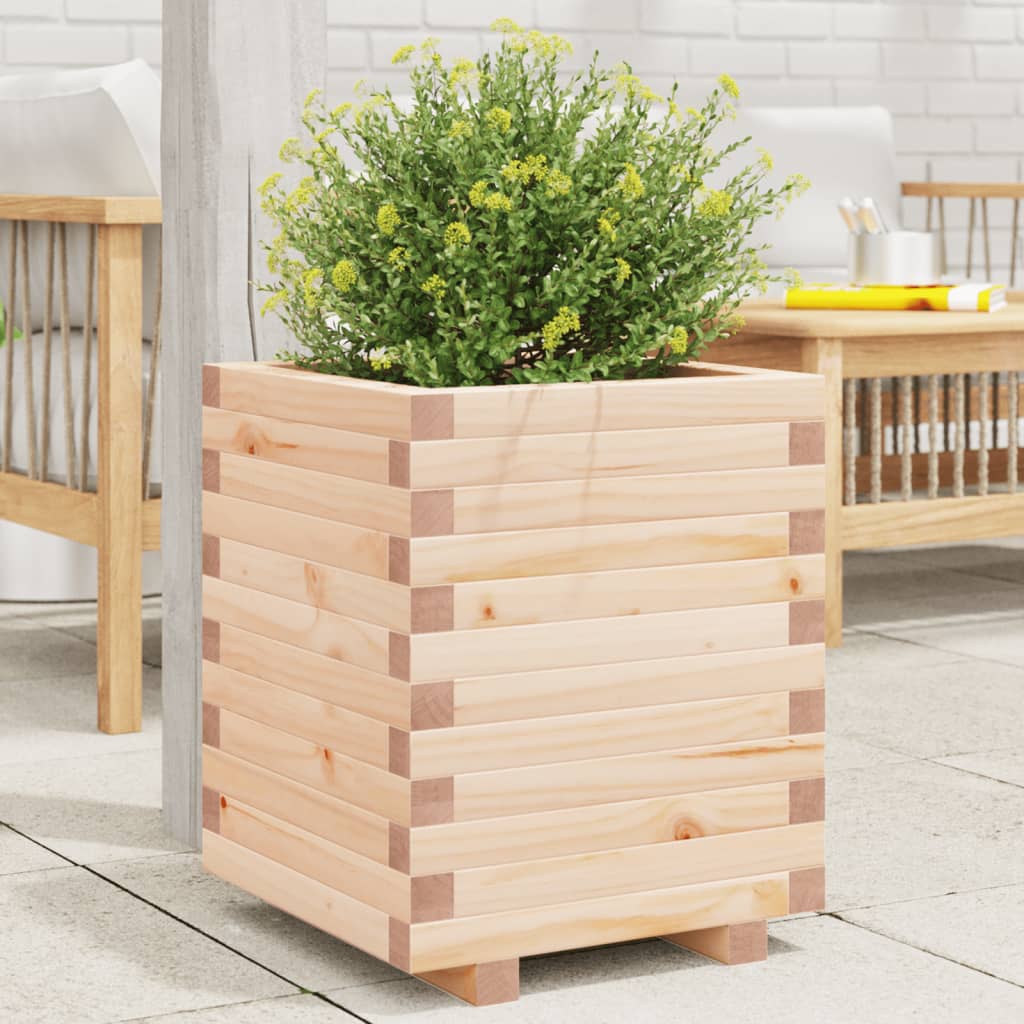 Garden Planter 40x40x49.5 cm Solid Wood Pine