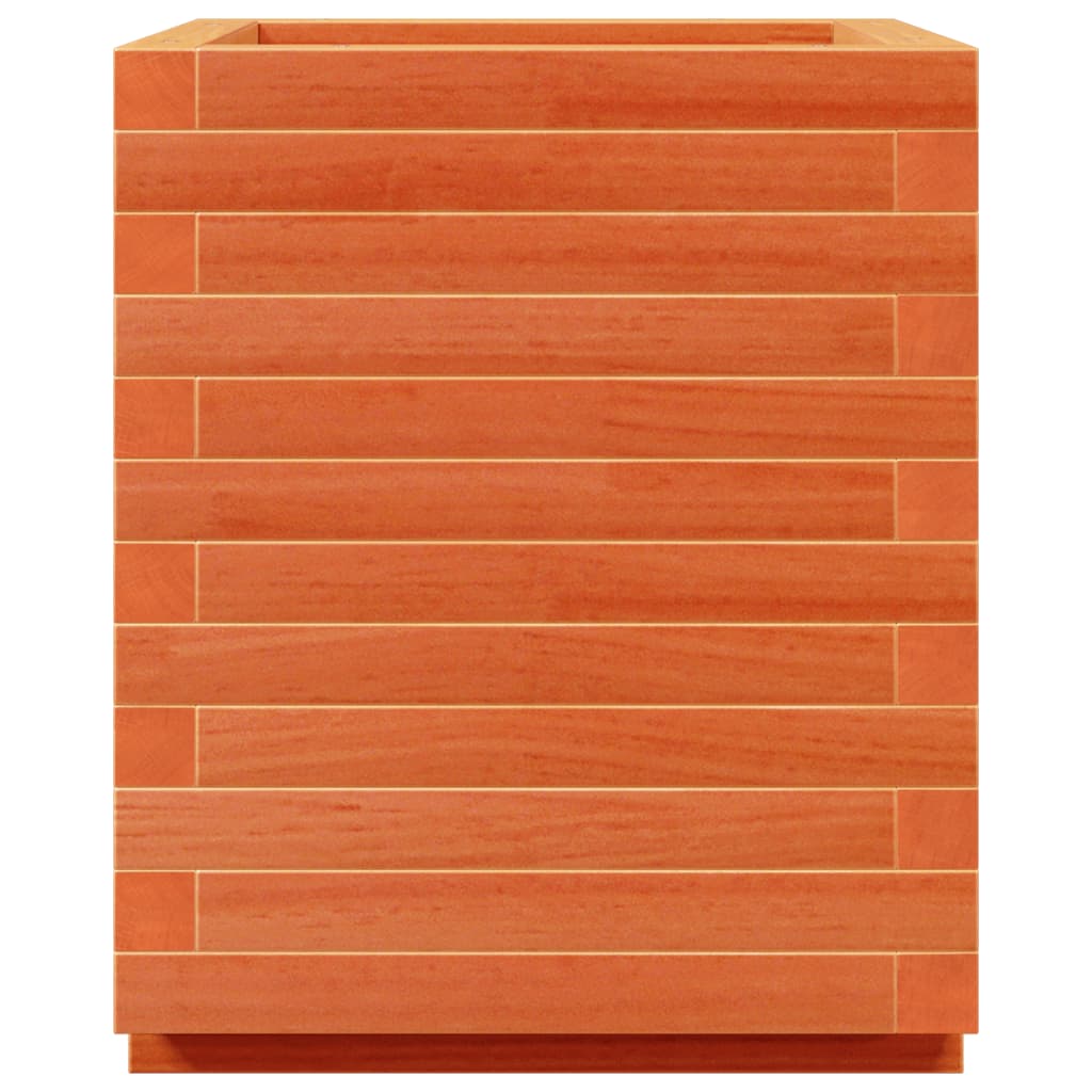 Garden Planter Wax Brown 40x40x49.5 cm Solid Wood Pine