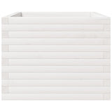 Garden Planter White 60x60x49.5 cm Solid Wood Pine