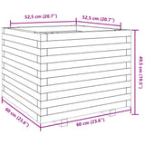 Garden Planter 60x60x49.5 cm Impregnated Wood Pine