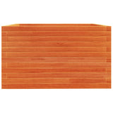 Garden Planter Wax Brown 80x80x49.5 cm Solid Wood Pine