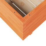Garden Planter Wax Brown 80x80x49.5 cm Solid Wood Pine