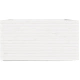 Garden Planter White 90x90x49.5 cm Solid Wood Pine