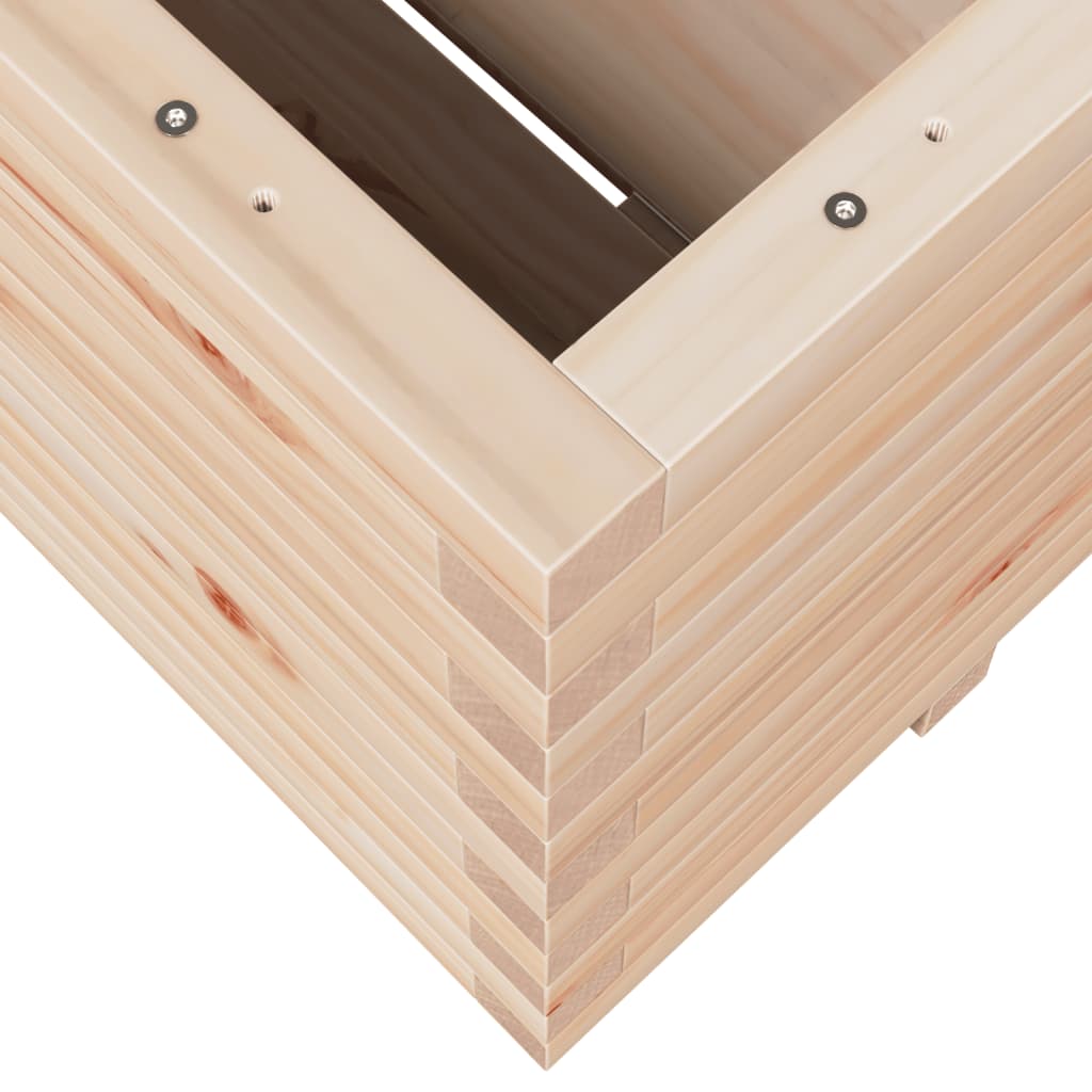 Garden Planter 100x100x49.5 cm Solid Wood Pine