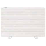 Garden Planter White 70x40x49.5 cm Solid Wood Pine