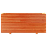 Garden Planter Wax Brown 110x40x49.5 cm Solid Wood Pine
