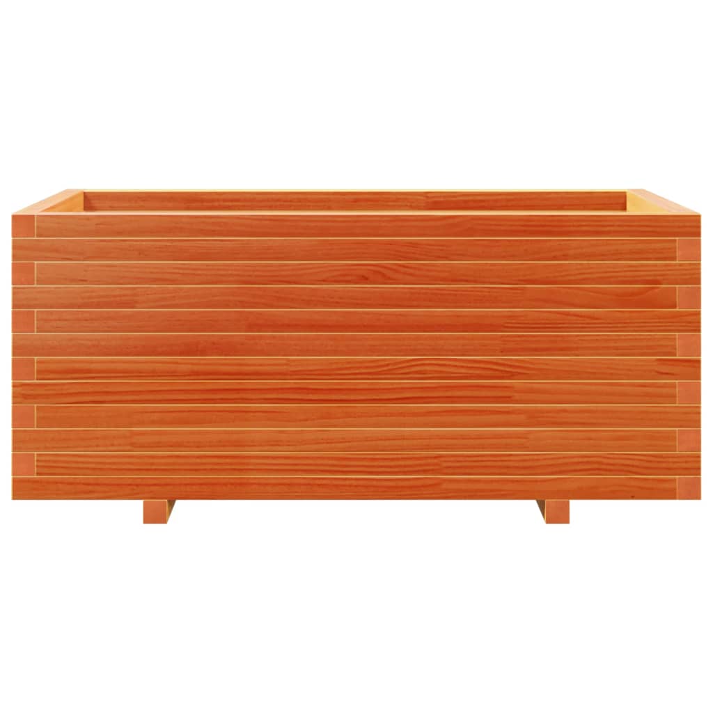Garden Planter Wax Brown 110x60x49.5 cm Solid Wood Pine