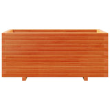 Garden Planter Wax Brown 110x60x49.5 cm Solid Wood Pine