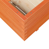 Garden Planter Wax Brown 110x60x49.5 cm Solid Wood Pine