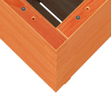 Garden Planter Wax Brown 50x50x72.5 cm Solid Wood Pine