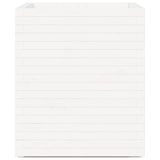 Garden Planter White 60x60x72.5 cm Solid Wood Pine