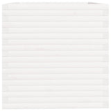 Garden Planter White 70x70x72.5 cm Solid Wood Pine