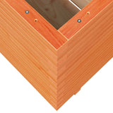 Garden Planter Wax Brown 70x70x72.5 cm Solid Wood Pine