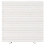 Garden Planter White 70x40x72.5 cm Solid Wood Pine