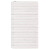 Garden Planter White 70x40x72.5 cm Solid Wood Pine