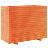 Garden Planter Wax Brown 90x40x72.5 cm Solid Wood Pine