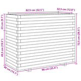 Garden Planter 90x40x72.5 cm Impregnated Wood Pine
