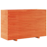 Garden Planter Wax Brown 110x40x72.5 cm Solid Wood Pine