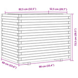 Garden Planter 90x60x72.5 cm Solid Wood Pine