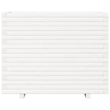 Garden Planter White 90x60x72.5 cm Solid Wood Pine