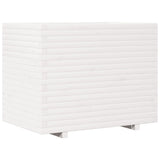 Garden Planter White 90x60x72.5 cm Solid Wood Pine