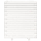 Garden Planter White 60x60x72 cm Solid Wood Pine