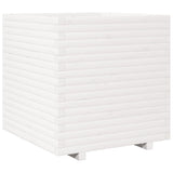 Garden Planter White 70x70x72 cm Solid Wood Pine