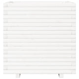 Garden Planter White 70x70x72 cm Solid Wood Pine