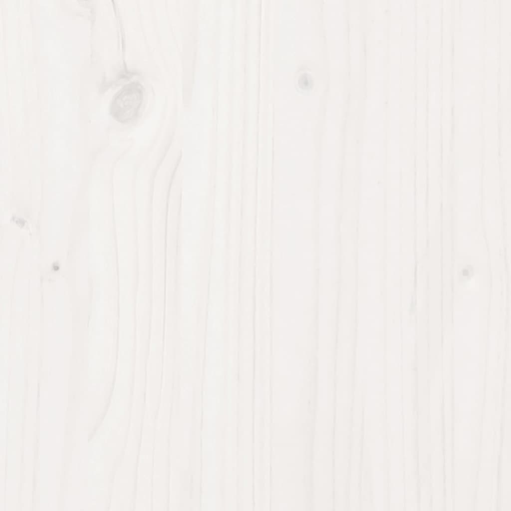Garden Planter White 70x70x72 cm Solid Wood Pine