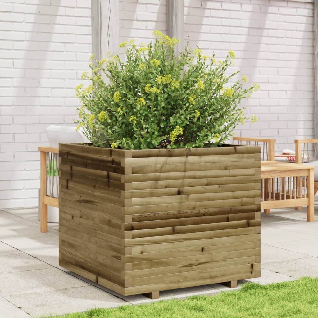 Garden Planter 80x80x72 cm Impregnated Wood Pine