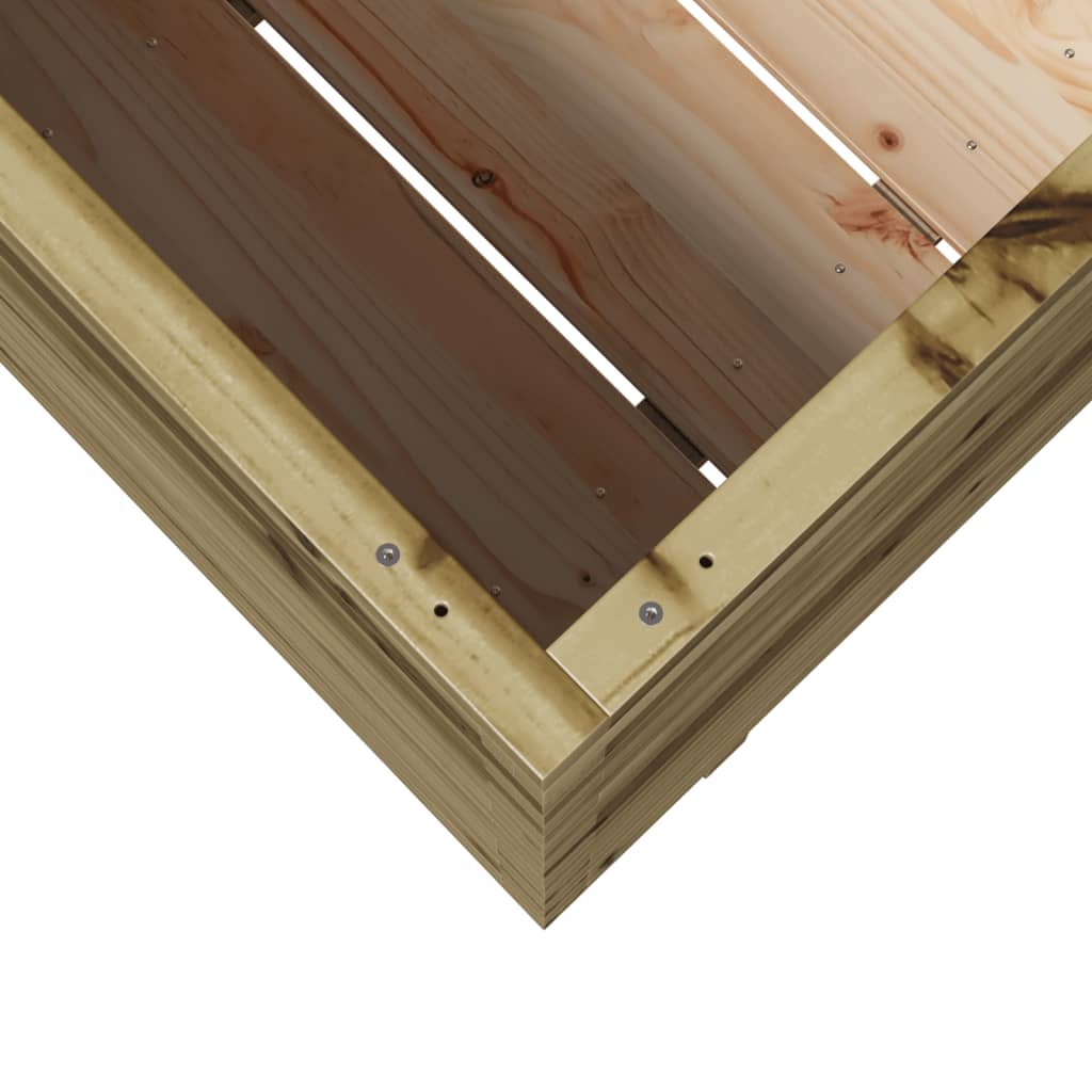 Garden Planter 80x80x72 cm Impregnated Wood Pine