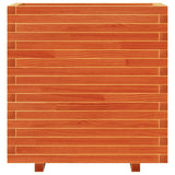 Garden Planter Wax Brown 70x40x72 cm Solid Wood Pine