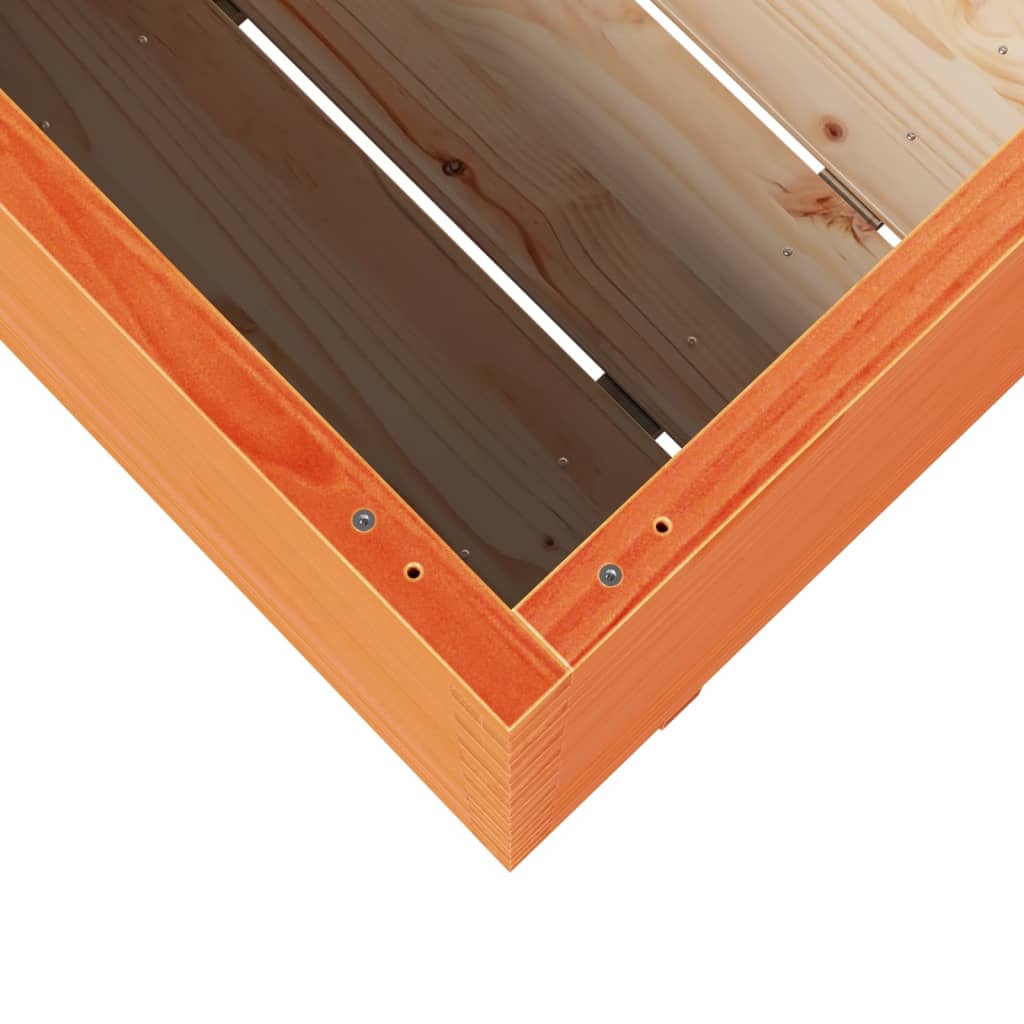 Garden Planter Wax Brown 70x40x72 cm Solid Wood Pine