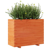 Garden Planter Wax Brown 90x40x72 cm Solid Wood Pine