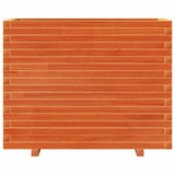 Garden Planter Wax Brown 90x40x72 cm Solid Wood Pine