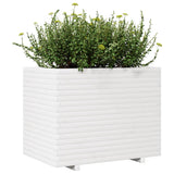 Garden Planter White 90x60x72 cm Solid Wood Pine