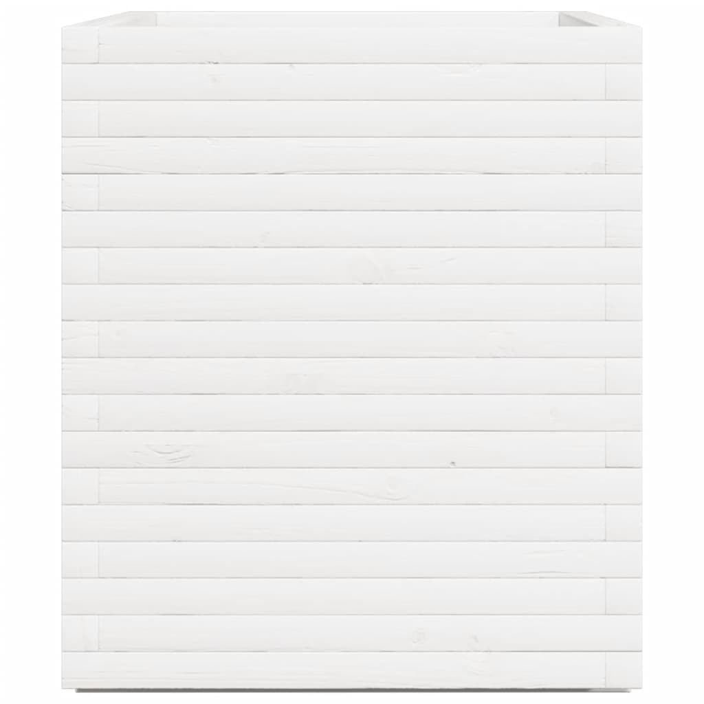 Garden Planter White 90x60x72 cm Solid Wood Pine