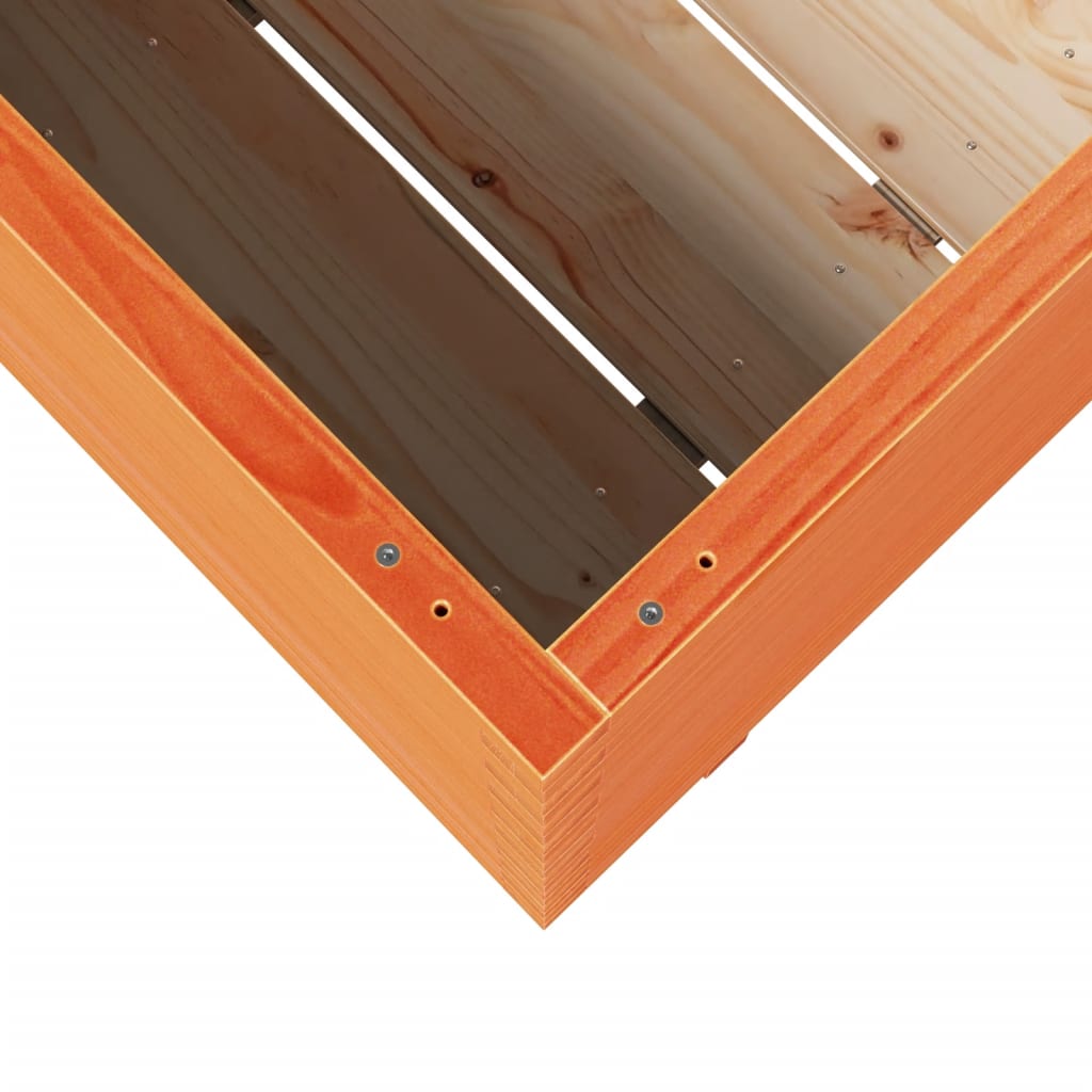 Garden Planter Wax Brown 90x60x72 cm Solid Wood Pine