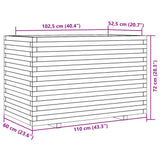 Garden Planter 110x60x72 cm Solid Wood Douglas