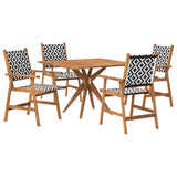 5 Piece Garden Dining Set Solid Wood Acacia