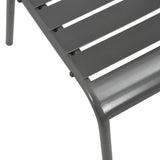 Stackable Garden Chair Set 3 pcs Anthracite Powder-coated Steel