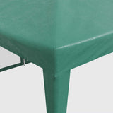 Party Tent with 12 Mesh Sidewalls Green 8x4 m HDPE