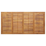 Garden Dining Set 5 pcs Grey and brown Solid acacia wood